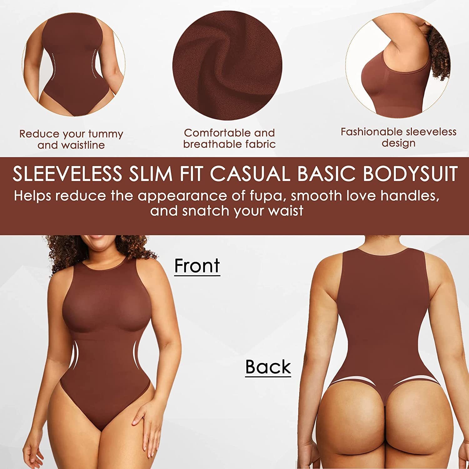 High Neck Sleeveless Bodysuit