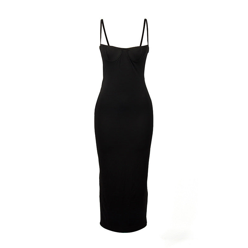 Women's Solid Color Slim Dress