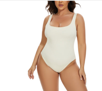 Ribbed Snatched Shapewear Bodysuit