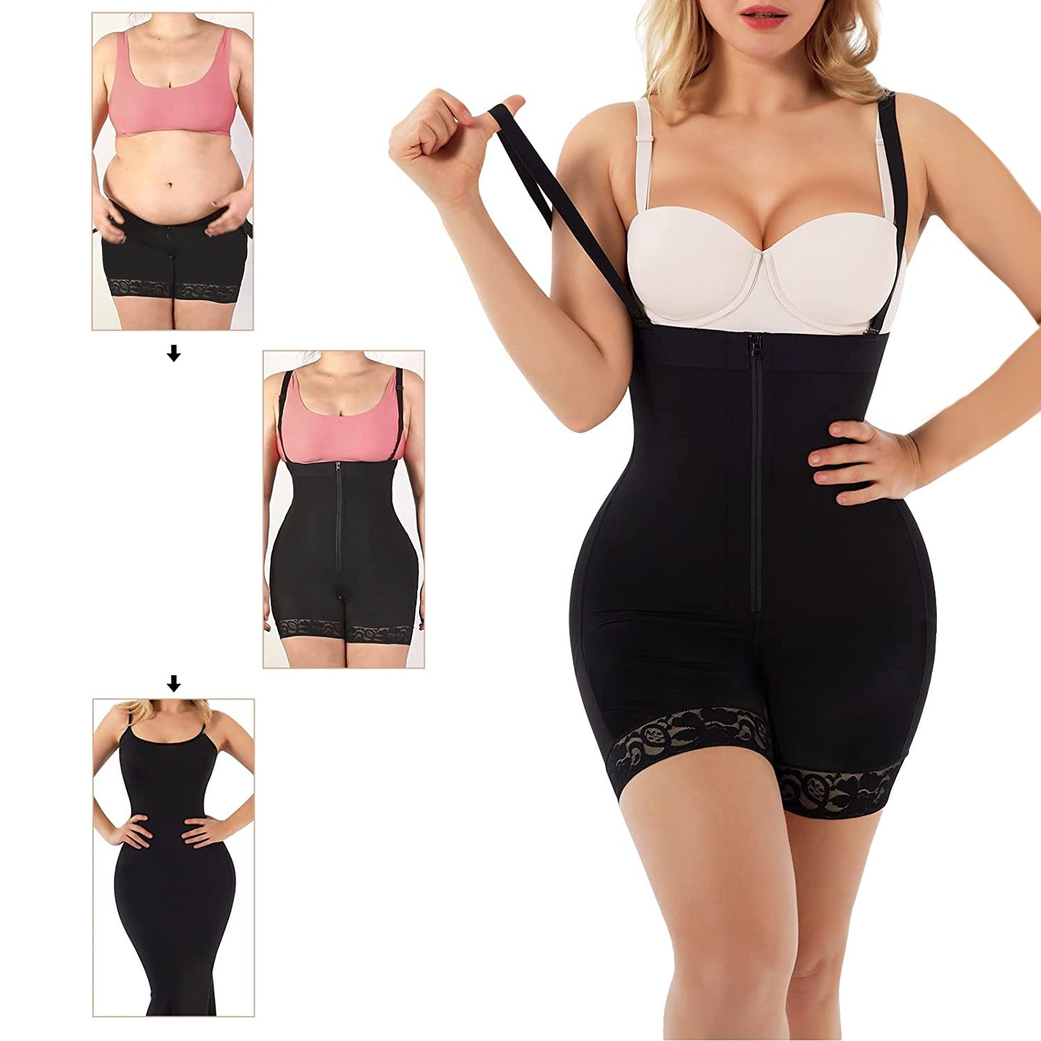 HeyCurves smooth Silhouette Body Shaper for Waist, Tummy & Thighs